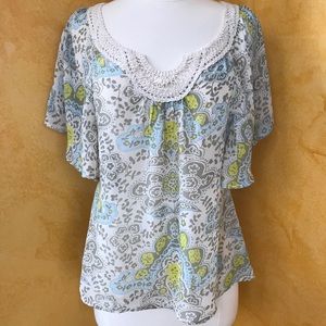 Gap Flowy Boho Floral Top